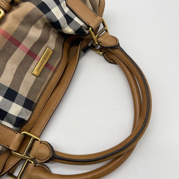 Burberry Signature Logo Satchel Handbag - Picture 13 of 16